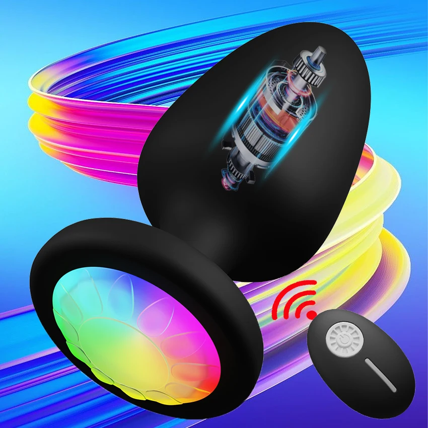 Wireless Remote Led Light Anal Vibrator Sex Toy For Men Women Anal Plug Male Prostate Massage Vagina Vibrator Anus Butt Plug 18 1