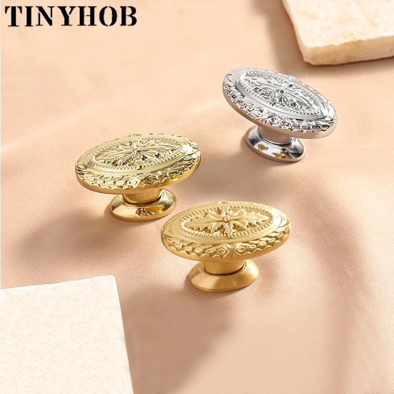 Door Handle Dresser Gold Brass Brass Handles Kitchen 3 European Luxury Aliexpress