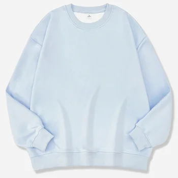 بلوفر نسائي بسيط جديد لعام 2025 ملابس هاراجوكو الشارع الشهير بلون سادة مع قلنسوة للخريف والشتاء ملابس علوية غير رسمية فضفاضة 2