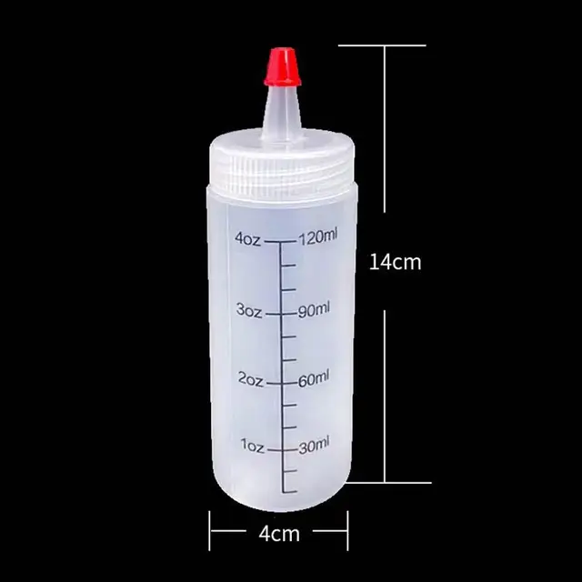 120/250/450ml Plastic Needlenosed Scale Squeeze Bottle Squeezable