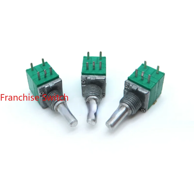 

5PCS New Value Rushing Platform Production Precision Potentiometer R09 With Switch B10K Thin Shaft 3mm