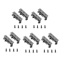 5 - Piece Rail Mount Adapter Set for Electrical PCB and DIN 35 Rails (Grey)