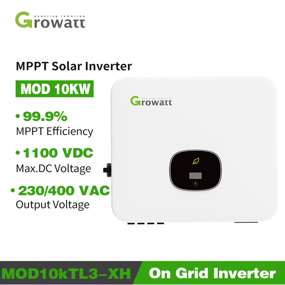 Growatt PV 인버터 10kW 3 상 그리드 태양 광 인버터 2 MPPT MOD10KTL3-X WiFi RS485 IP65