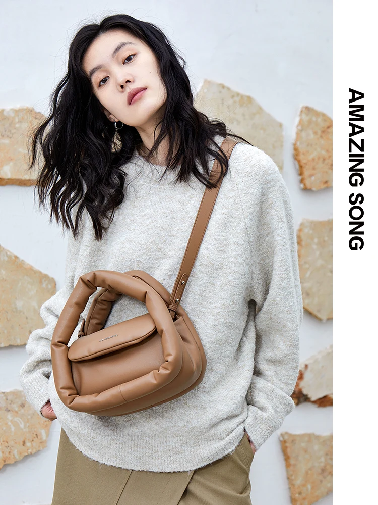 Puffy Bag Women Bags Puffy Leather Handbags Puffy Crossbody Bag