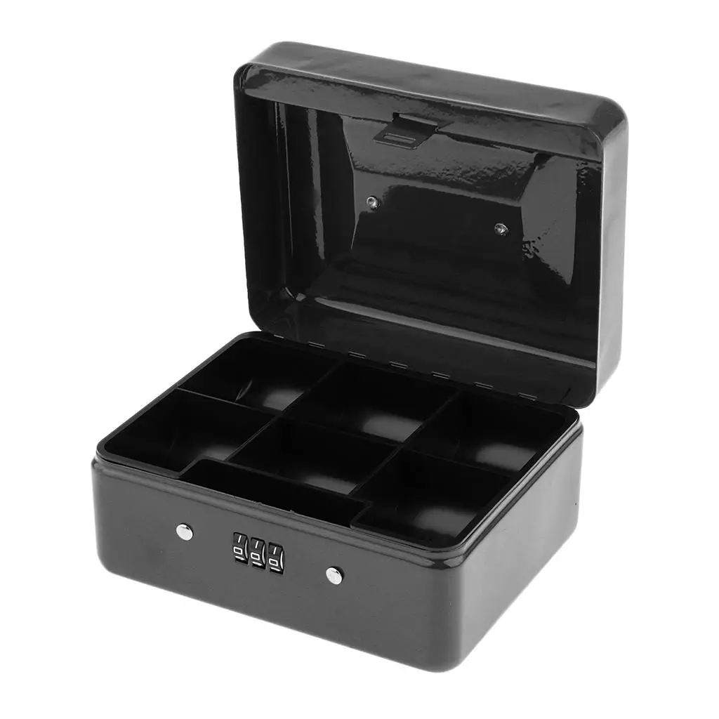Mini Portable Steel Petty Lock Cash Safe Box Money Cash Security Box 5