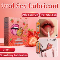 2-in-1 fruchtiges Erdbeer-Ananas-Gleitmittel, leckbares Oralsex-Gleitflüssigkeit für Erwachsene, Flirten, Oralsex, Paar stimulieren Gleitgel 3