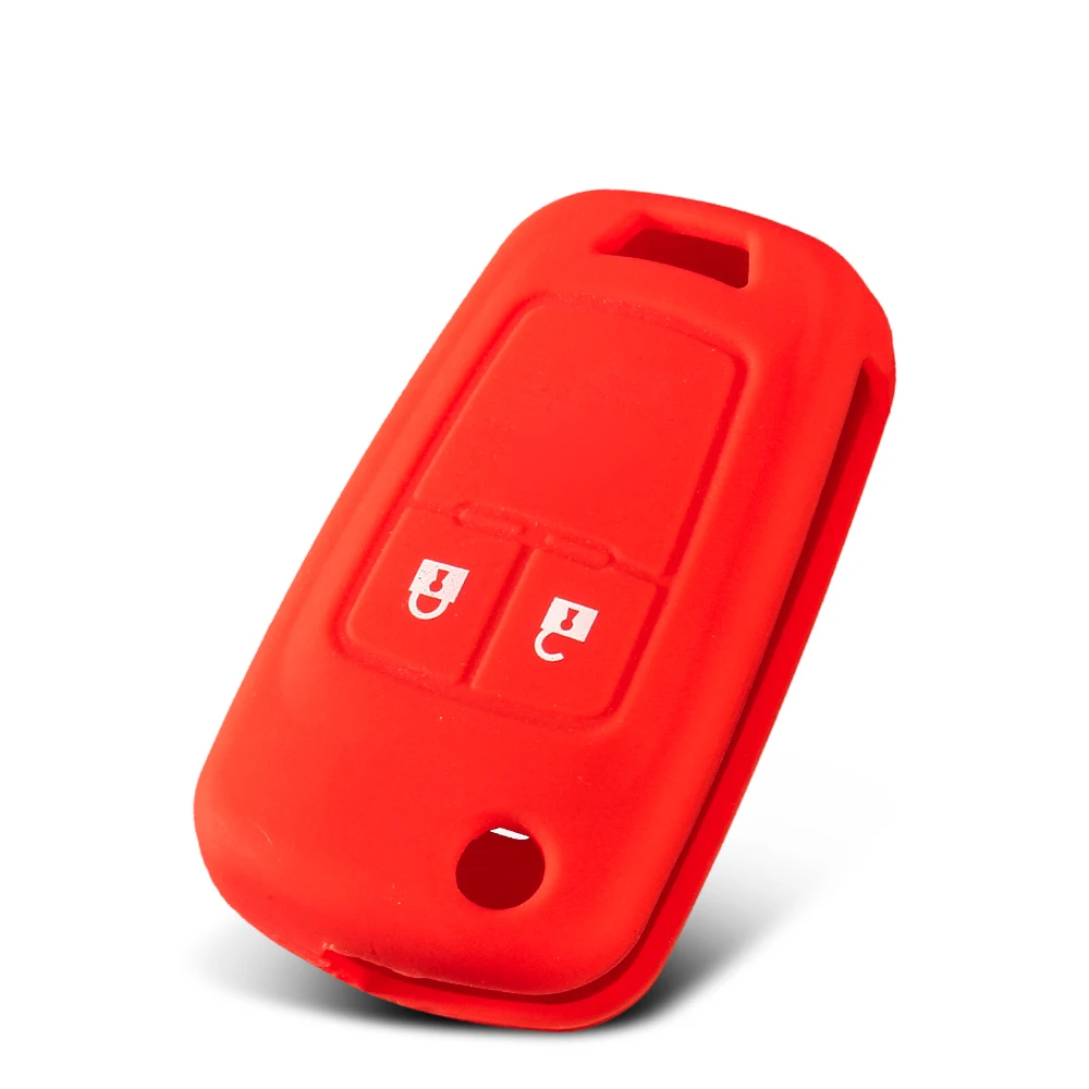 Silicone Car Remote Key Cover Case 2 Buttons For Chevrolet Chevry Cruze Sedan Hatchback Malibu Trax Aveo 2009-2015 key case cover key case car key shell