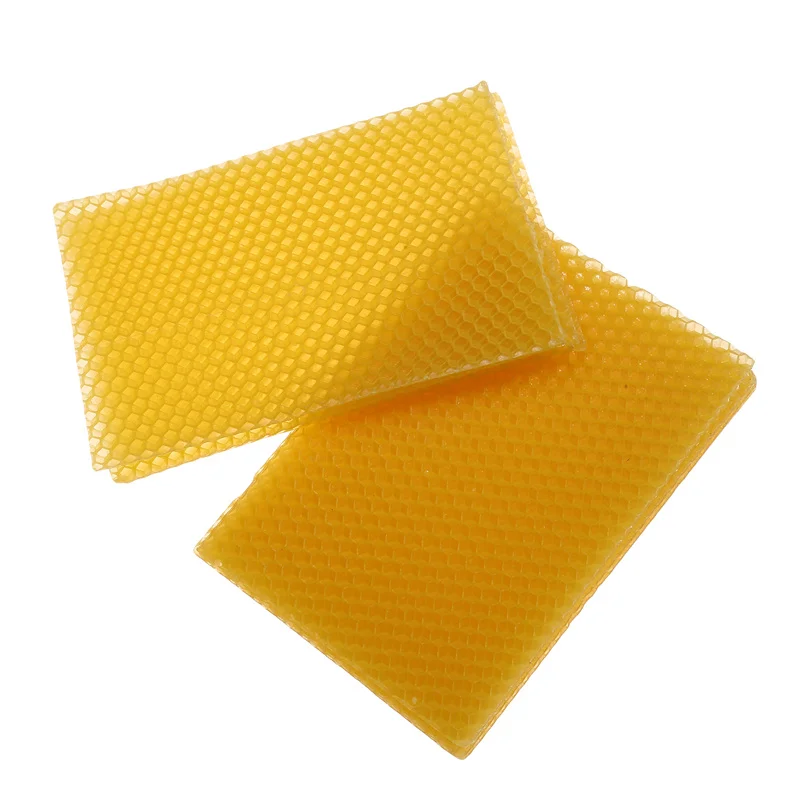 Beekeeping Tools Beeswax Sheets Candle Making Craft DIY Kits Honey Candles Maker Full Bees Wax Honeycomb Beekeeping Sheets 10Pcs Beekeeping Tools Beekeeping Accessories Natural Beeswax
