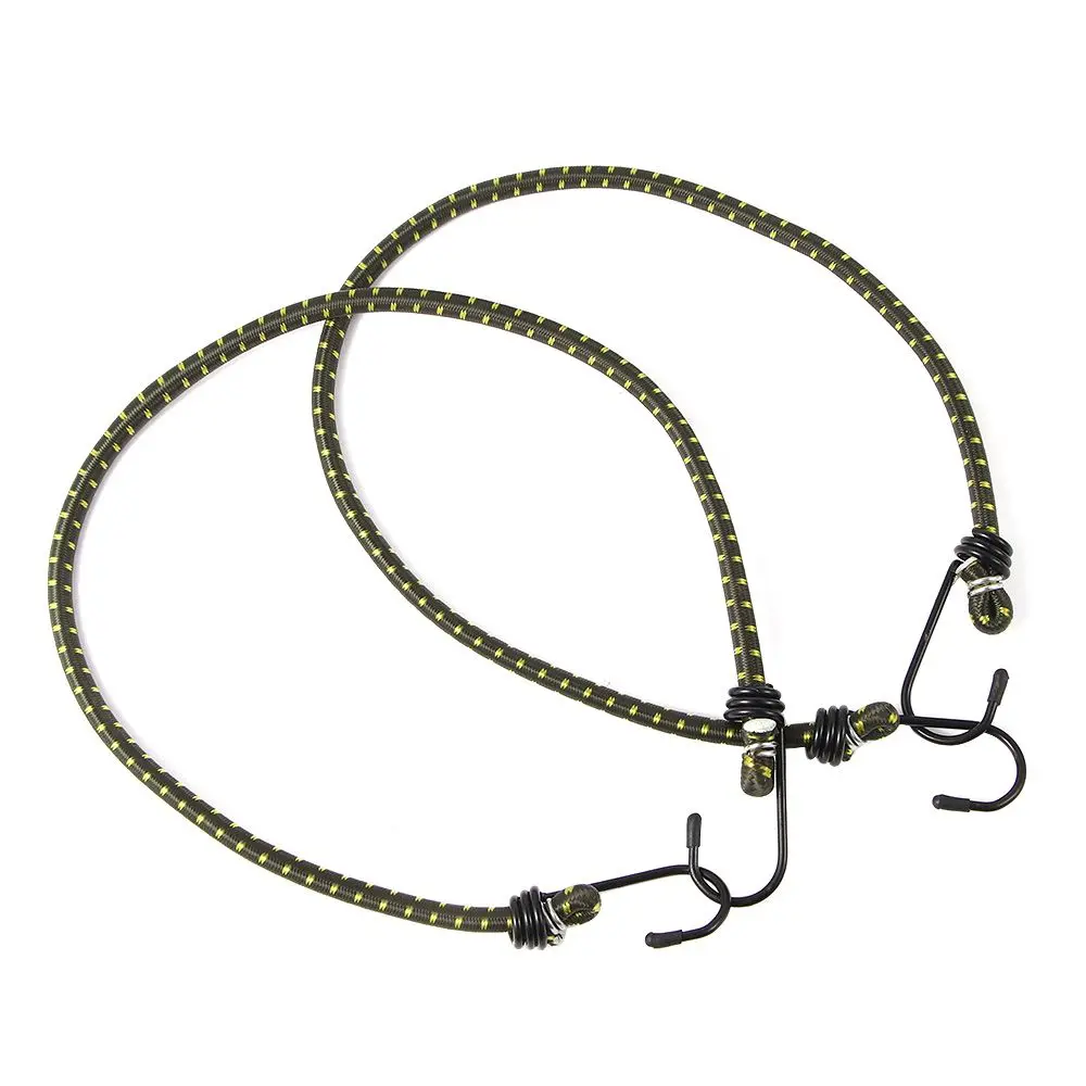 

Durable Hiking Outdoor Travel Camping Elastic Cord Rope with Hook Ends Bungee Cord Luggage Packing Strap