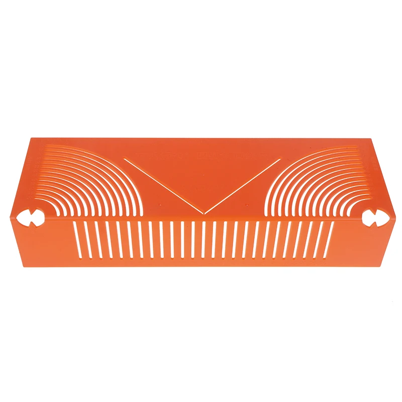 1pcs Square Tube Round Corner Drawing Ruler 45-degree Angle Guide Two-way Drawing Tools Plastic Precision Pipe Cutting Guide