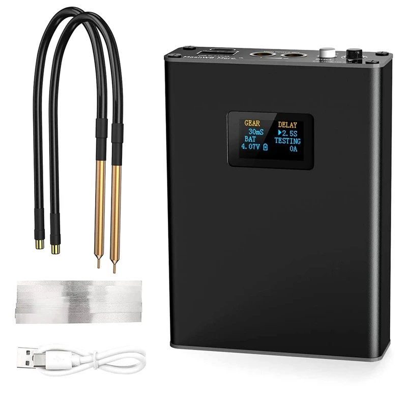 Équipement De Soudage Par Points Pour Soudeuse Points, 30 Vitesses Avec Écran Lcd, Stockage D'Énergie 5000 Mah Batterie 18650