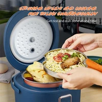 Cuiseur à riz chauffant pour aliments pour bébés, 2l, 200W, 12V, 24V, 220V, cuisson du riz, bouillie, œufs nutritifs et aliments chauffés, cuiseurs à riz électriques 2