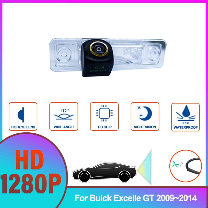 

HD Fisheye Car Rear View Camera Night Vision Waterproof High quality RCA For Buick Excelle GT 2009 2010 2011 2012 2013 2014