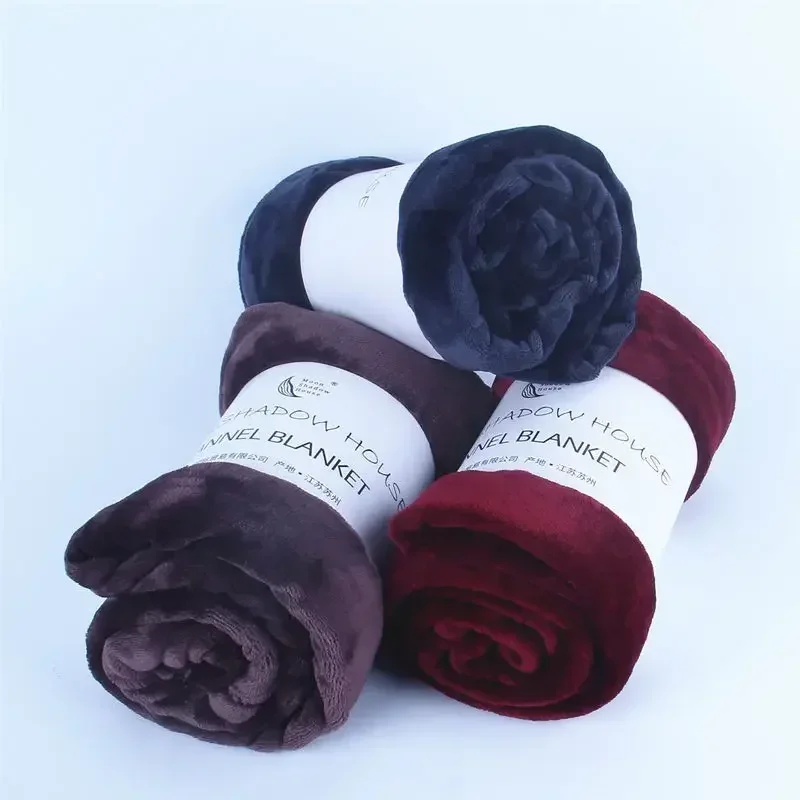 Baby Blanket & Swaddling Newborn Thermal Soft Fleece Blanket Winter Solid Bedding Set Flannel Quilt Infant Bedding Swaddle Wrap 6