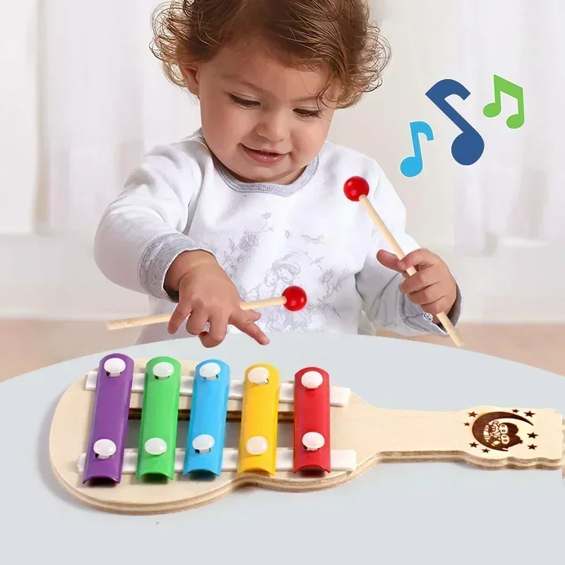 Infant Montessori Toys Wooden Xylophone Baby Music Instrument Toys Preschool Early Learning for Baby 0 12 Months early education toys,educational toys,music toys,musical instrument,wooden xylophone