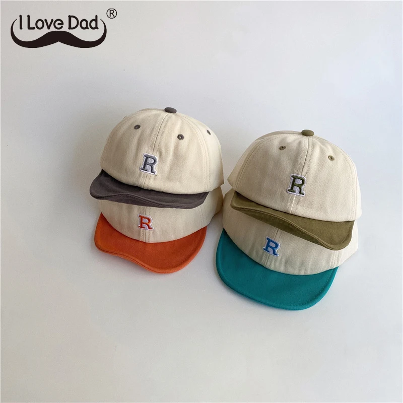 SummerSoftBabyBaseballCapsLetterEmbroideryBabyBoysGirlsSun