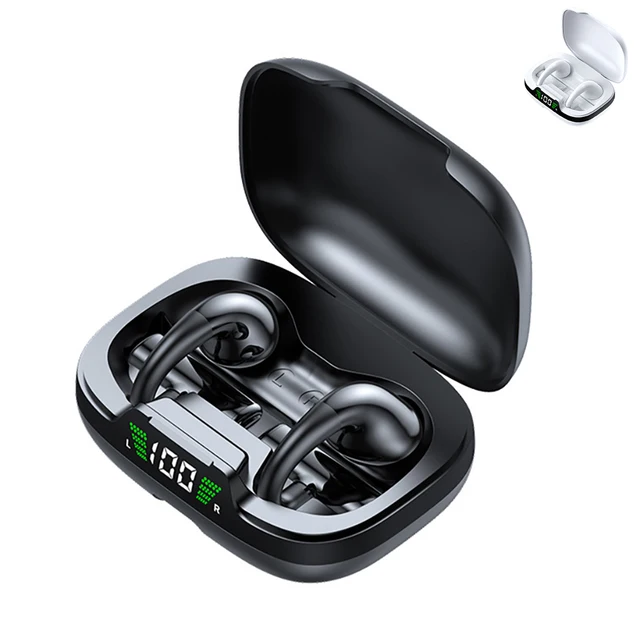 Wireless Earbuds Stereo Sound Earphones With Power Display Charging Case For Cell Phone Computer Laptop 1