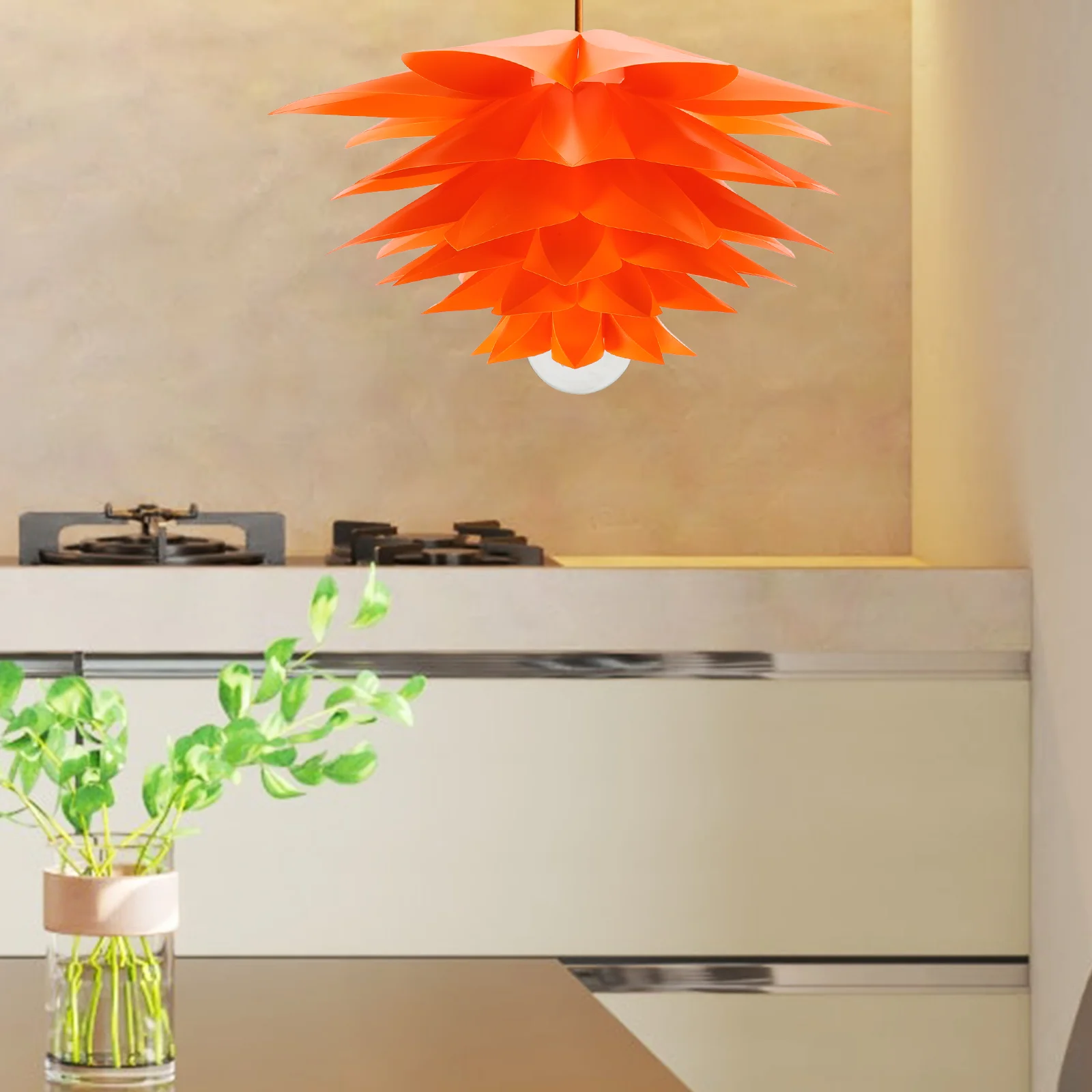 Pendant Light Plastic Lampshade Chandelier Decorative Lamp Bedroom Office Garden Party Events Ceiling Pendant Indoor