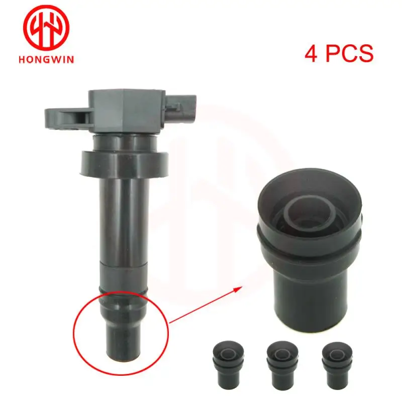 4pcs/set Spark Plug Cap Connector Ignition Coil Rubber For Kia Soul for Hyundai Accent Avante Kia Rio