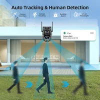 Caméra de sécurité 4K 8MP Zoom 5X double objectif double écran WiFi extérieur Protection à domicile 6MP IP PTZ CCTV caméra de Surveillance vidéo 6