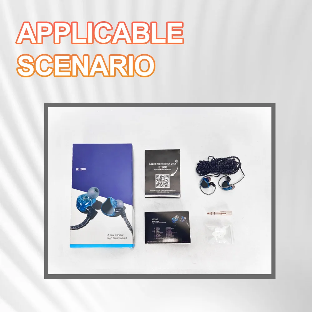 IE200 In Ear Monitoring Earphones Professional Wired HIFI Earphones Noise Reduction Live Ear Feedback 3