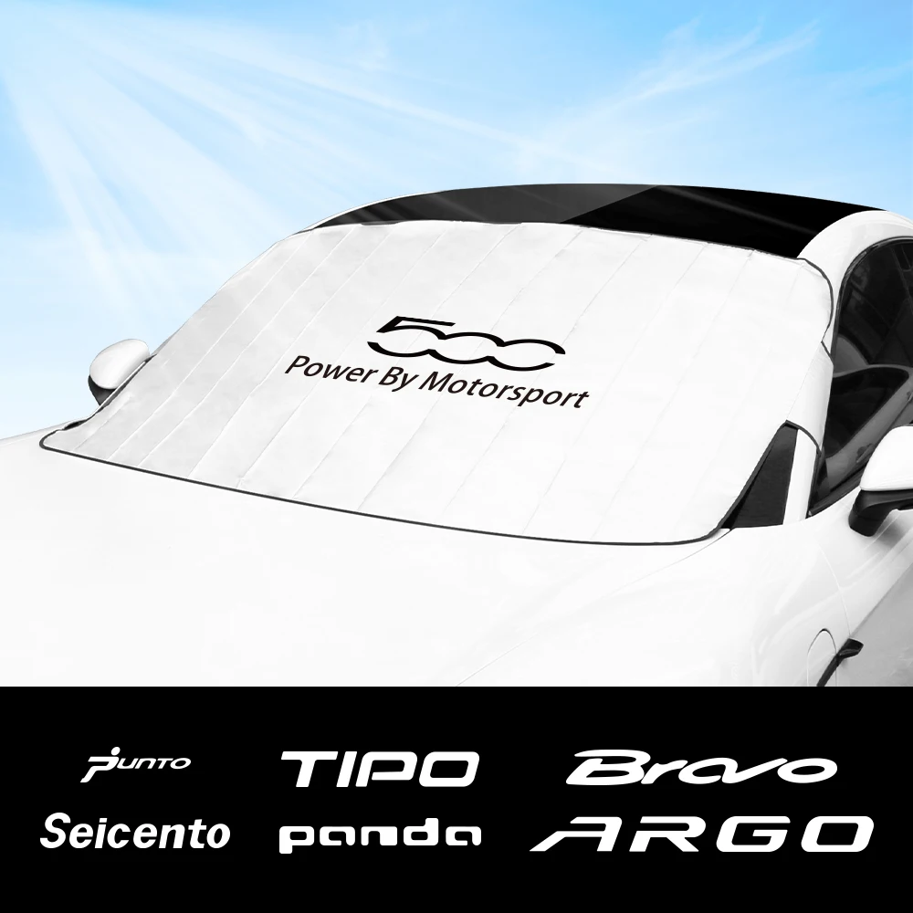 Car Windshield Sunshade Cover For Fiat 500 Argo Bravo Doblo Ducato Freemont  Idea Linea Panda Punto Seicento Siena Accessories