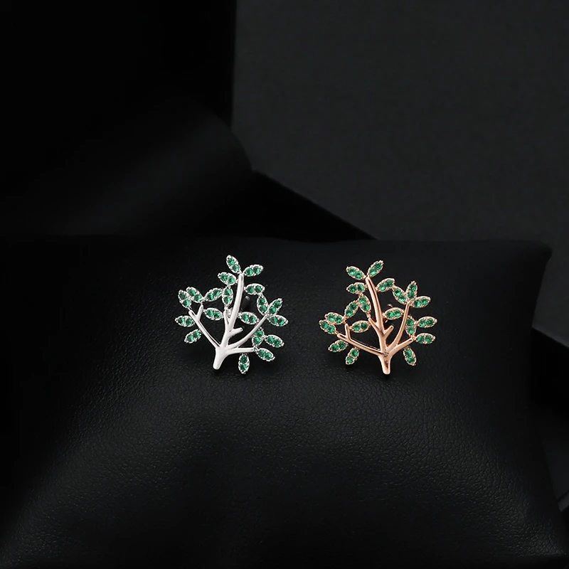 

Brooch Japanese Style Simple Green Happiness Tree Pins Small Collar Buckle Plant Men and Women Suit Badge Ornament Jewelry 6025