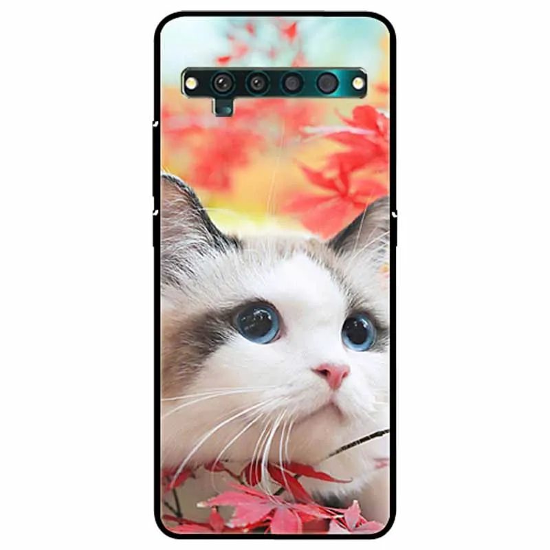 Shockproof Silicone Cat Lion TPU Back Case - Soft Protective Cover