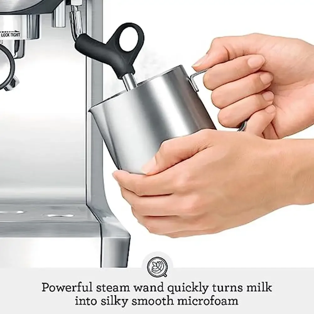 Barista Express All-in-One Espresso Machine Standalone Grinder Stainless Steel Kit 4 Keys Formula Milk Texturing Dial Control 1 5