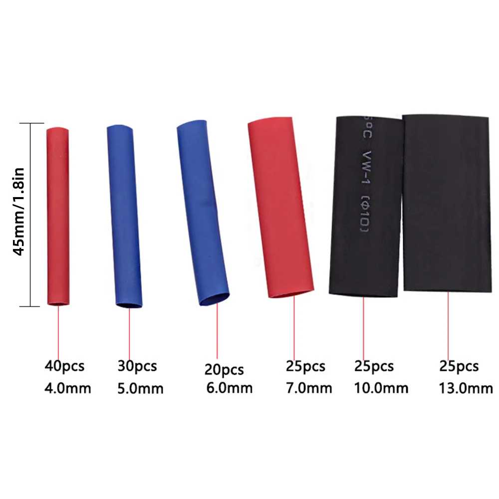 328 530 400 560 750PCS Polyolefin Heat Shrink Tubing Tube Cable Sleeves Multicolor Wrap Wire Thermoresistant Tube Sleeve kit