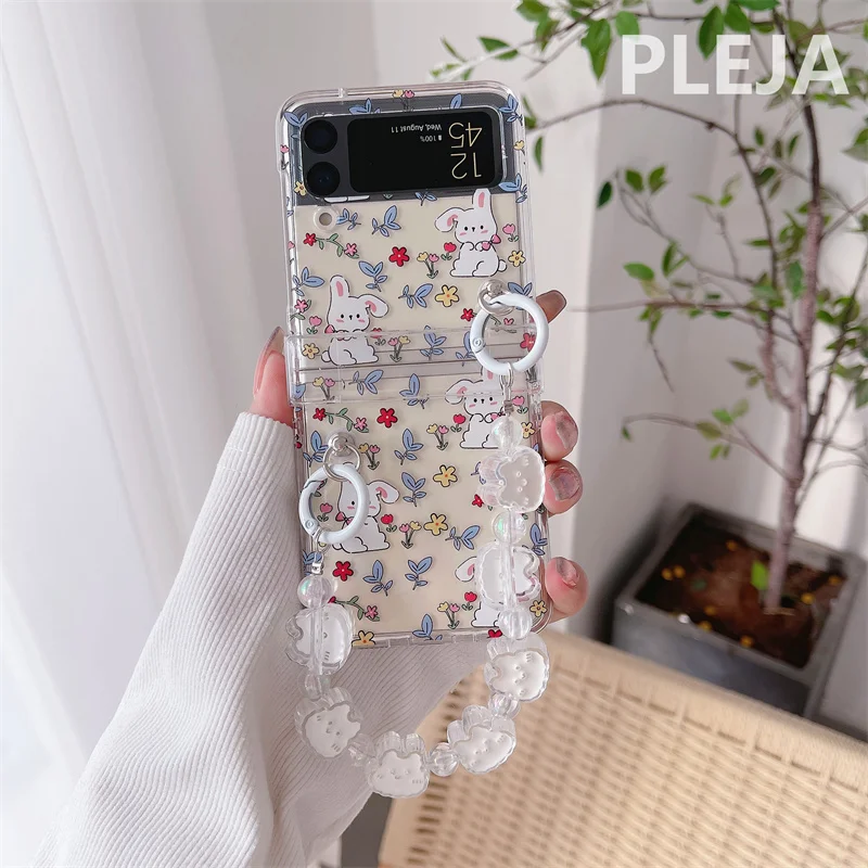 Korean Luxury Simple Silk Ribbon Bracelet Case for Samsung Galaxy Case for  Galaxy Z Flip 5 Z Flip5 Flip5 Zflip5 Shockproof Cover - AliExpress