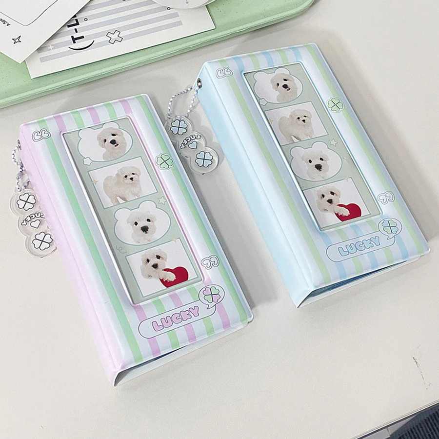 

SKYSONIC New Arrival 36 Pockets Double Sided PVC Four Series Star Chasing Photo Ablum, Lucky Clover Postcards Organizer Book