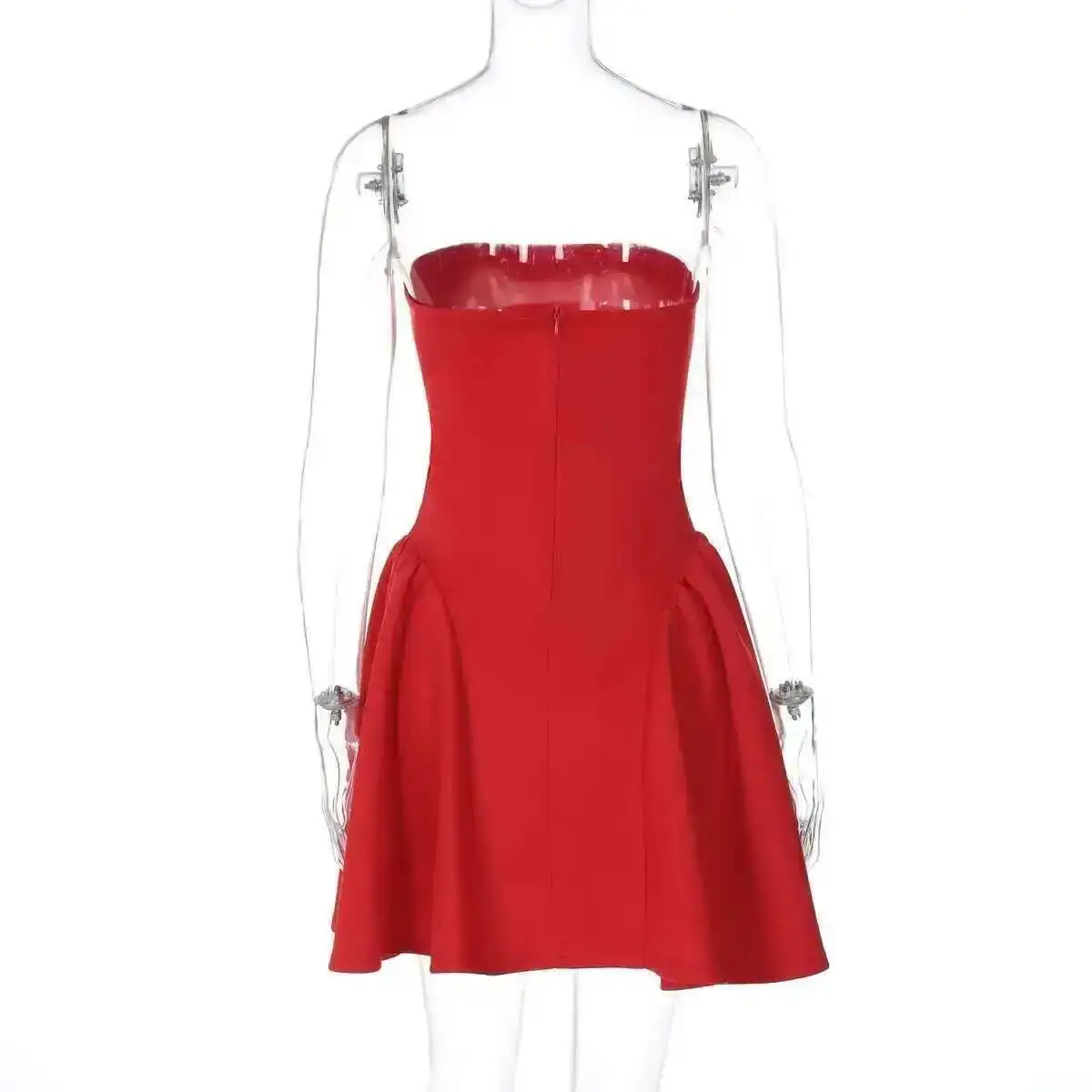 Elegant Off Shoulder A-Line Dress - Sexy Backless Mini Party Dress for Women
