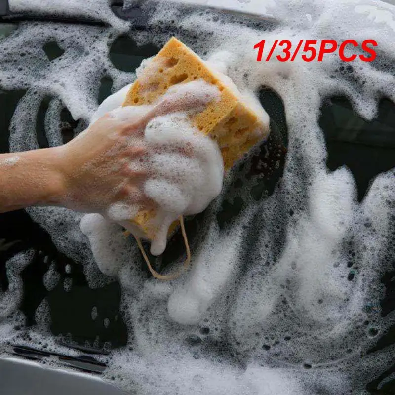 

1/3/5PCS Honeycomb Sponge Brush Durable Universal Car Washing Sponge Thick Coral Car Wash Sponge Block Car Washing Tools