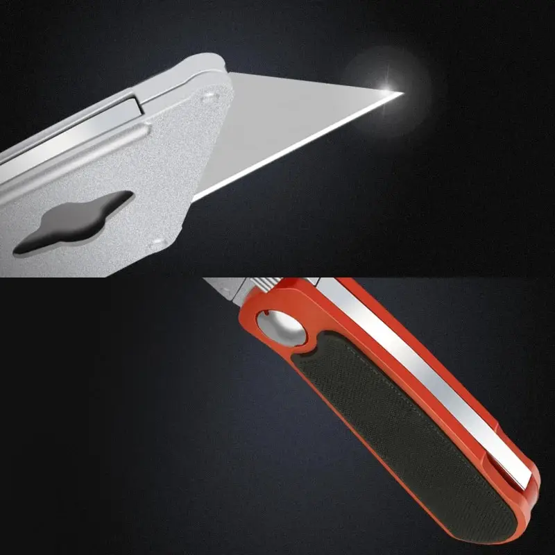Art Knife Heavy-duty All Steel Thick Durable And Sturdy Folding Knife Cable Stripping Knife Wallpaper Knife 5