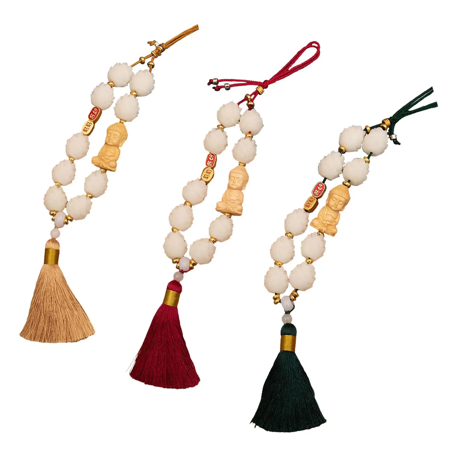 

Статуя Будды, подвеска на зеркало заднего вида автомобиля, подарок на день рождения, автомобильные аксессуары, универсальное декоративное украшение фэн-шуй