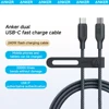 كابل Anker 240W USB-C إلى USB-C كابل بيانات مجدول من النايلون البيئي لهاتف iPhone 15 iPad Pro MacBooks Android