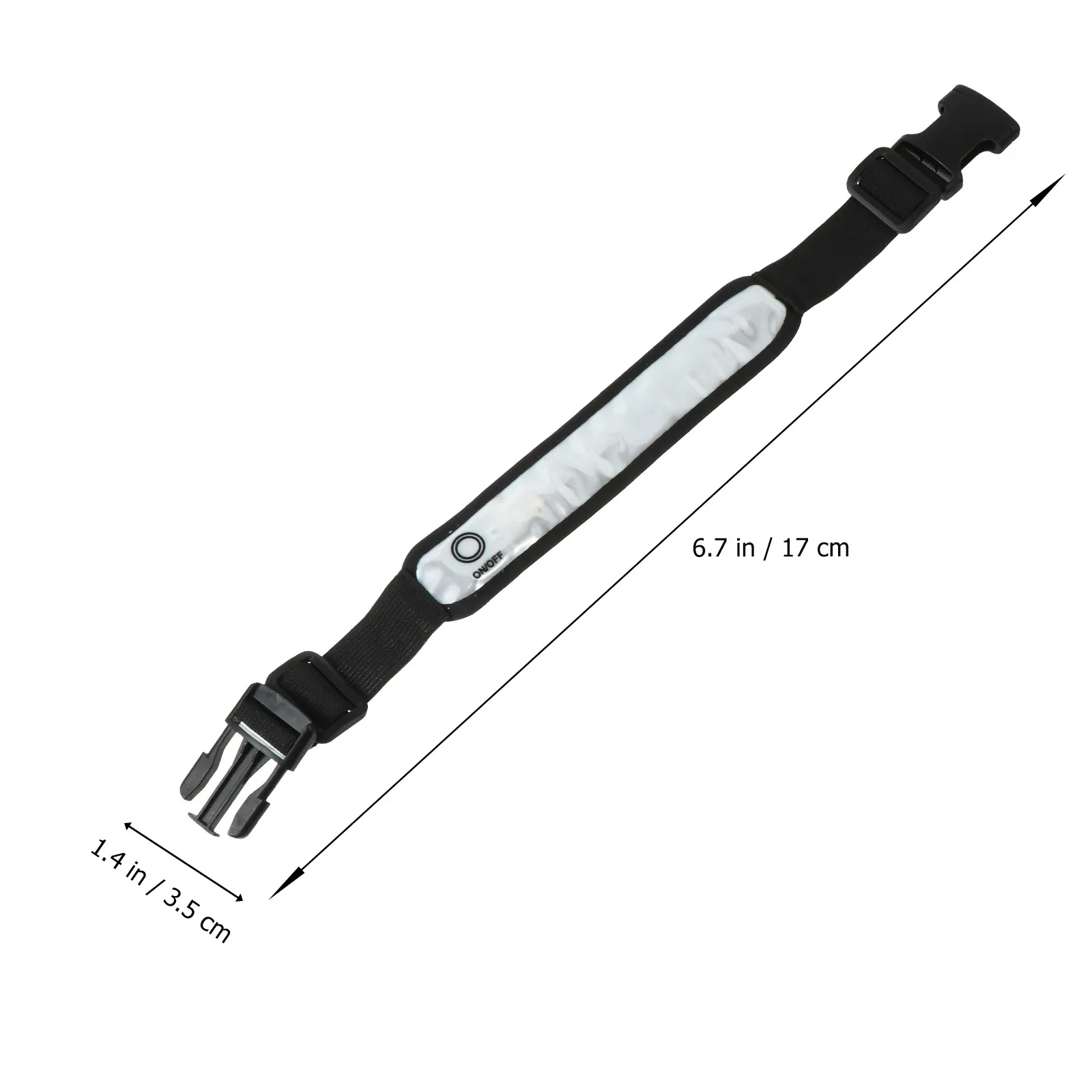 2Pcs 반사 LED 완장 스트랩 높은 가시성 야간 야외 달리기 사이클링 걷기 안전 밴드 반사 완장