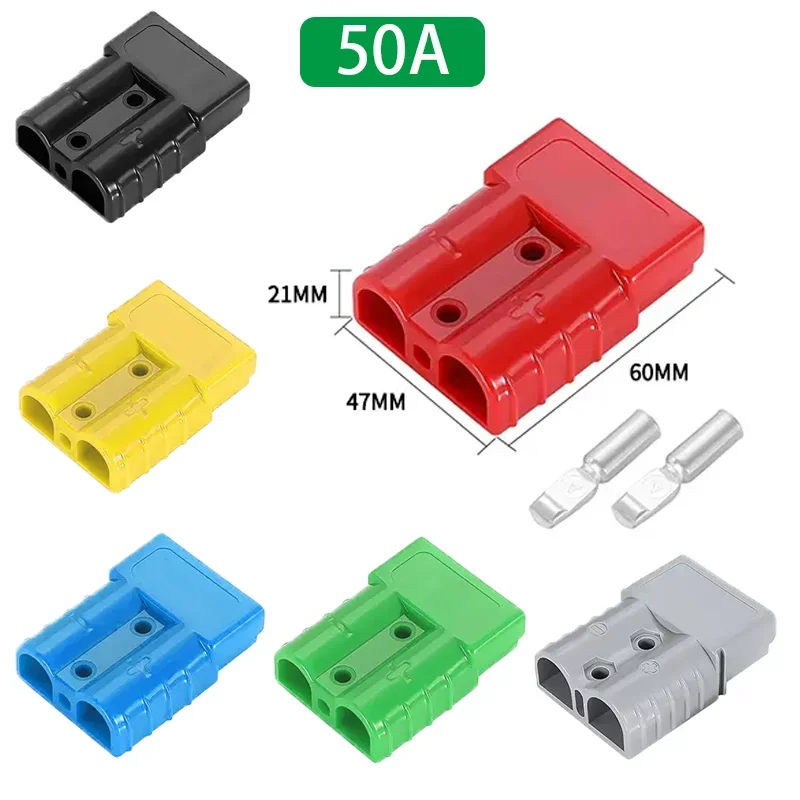 Power Plug Connector 5/20/100Pcs Anderson Type 50A 120A 175A 350A Quick Battery Charging 600V Large Current
