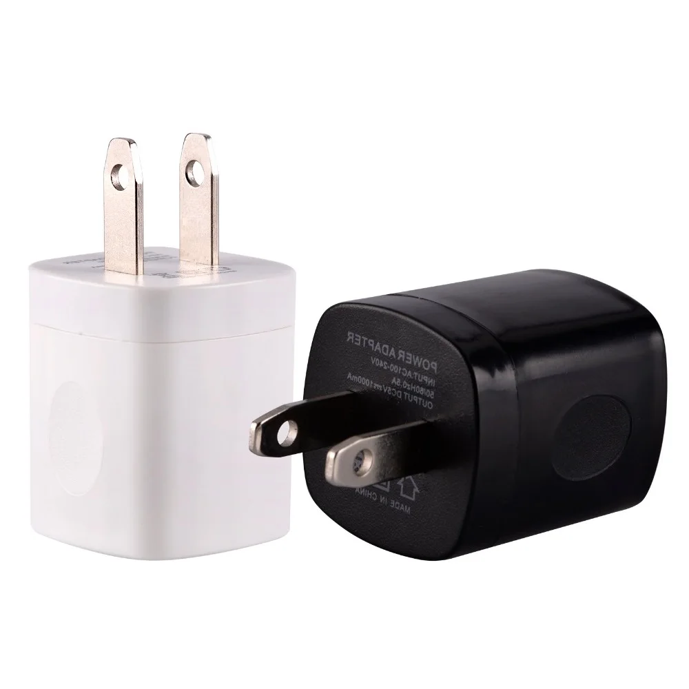 

100pcs 5V 1A US AC smart phone power adapter Home Wall Charger plug For iphone X 8 7 6 5 5s for samsung s6 s7 s8 usb chargers