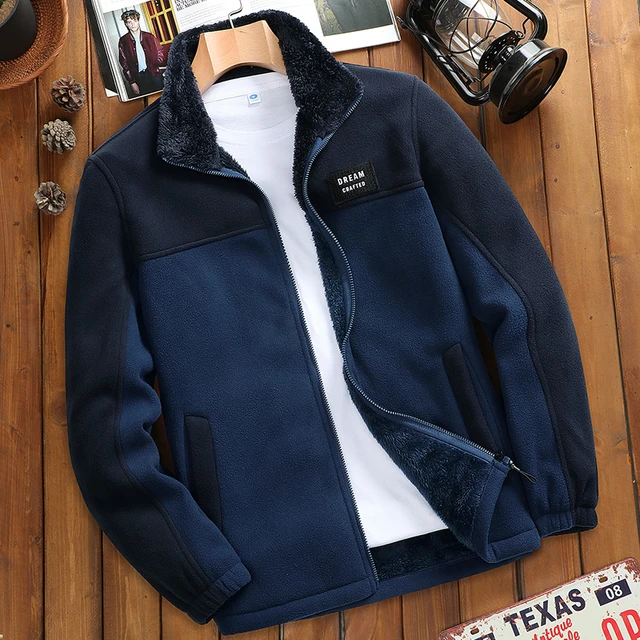 Autumn Winter Polar Fleece Jacket Men Thermal Fleece Tactical Outdoors Sports  Coat Militar Softshell Hiking Outdoor