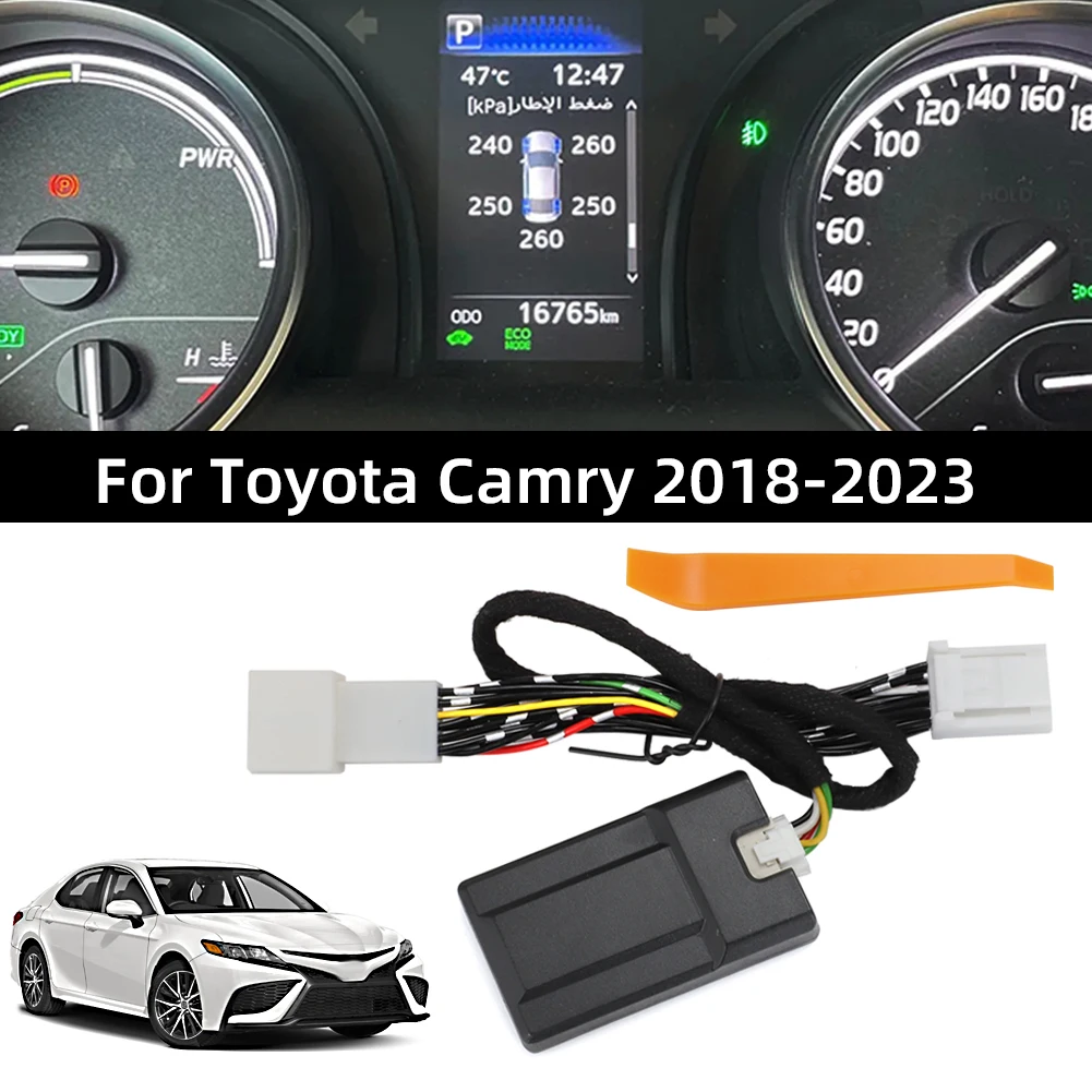 TPMS Tire Digital LCD Display Auto Security Alarm Tyre Pressure Monitor System For Toyota Camry 2018-2023 RAV4 Corolla 2019-23