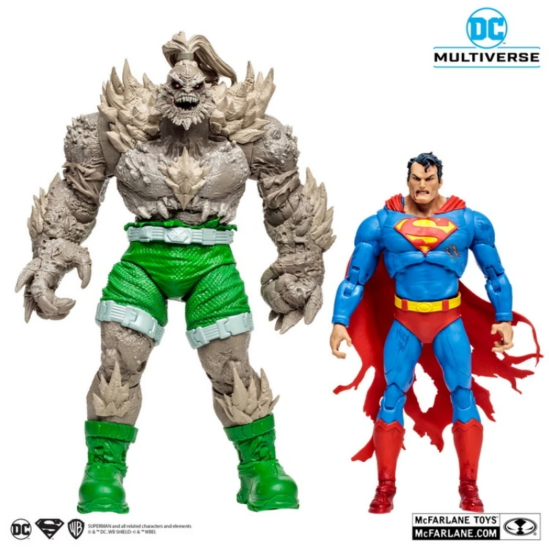 

In Stock Macfarlane Doomsday Superman Twin Set Gold Label Limited Gift