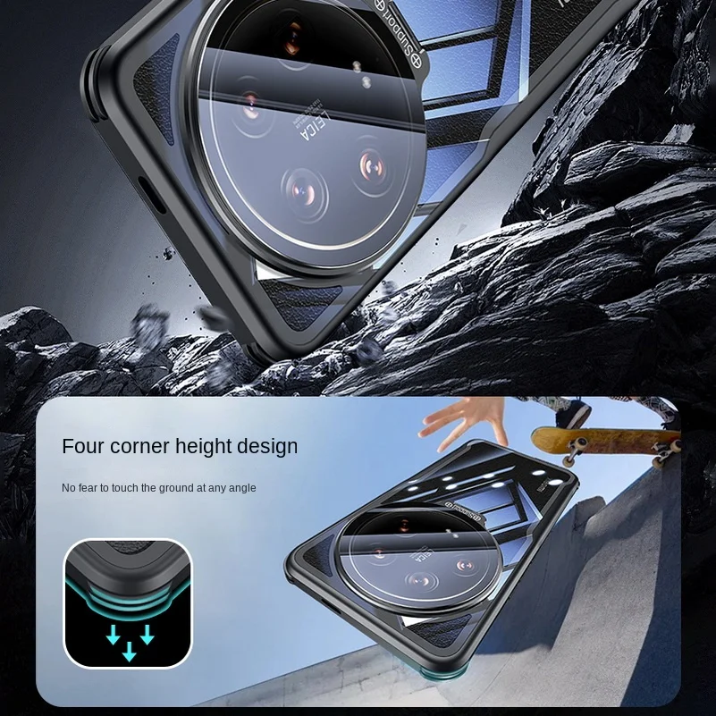 Switchable Glass Lens Protector Holder - Anti-Yellowing Transparent TPU Back Panel Case, Ultra Hard Cover