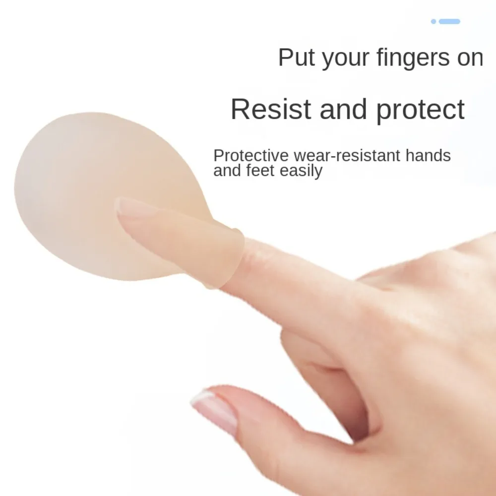 5Pcs Portable Silicone Protective Finger Cover Waterproof Infection Proof Finger Caps Finger Ice Packs Hand Foot Care Tools