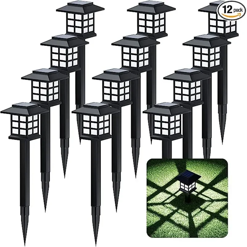 2/4/6/8/10/12Pcs Solar Led Pathway Lights Outdoor Waterproof Walkway Garden Decor Lampione Stradale Per Landscape Yard Patio Vialetto