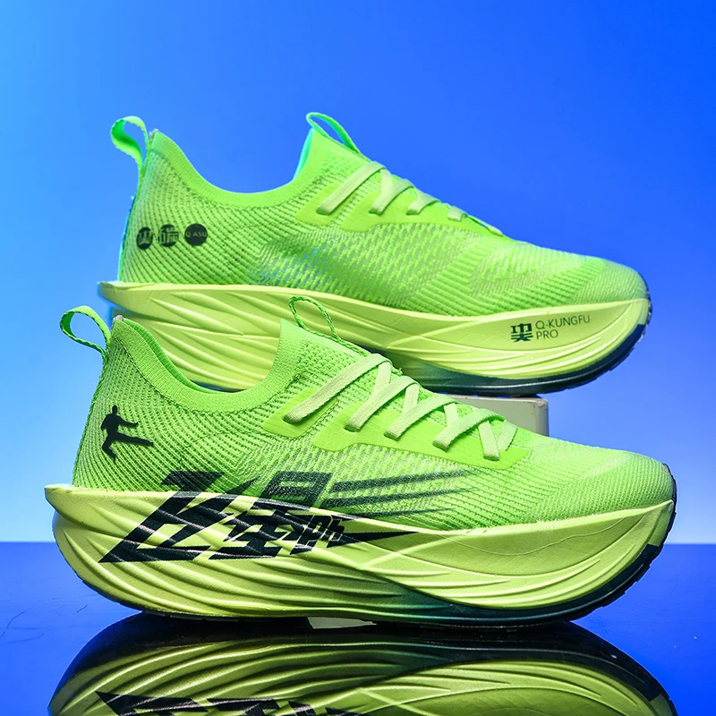 New Men's Sneakers Racing Carbon Plate Sports Running Shoes Light