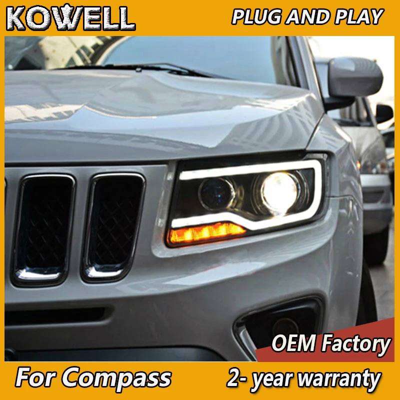 Car Styling For Jeep Compass Headlight 20112016 Jeep Compass Headlamp