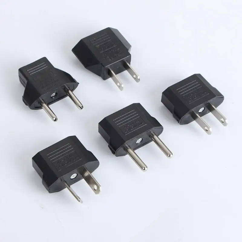 Plug Adapter 1/2PCS 4.0/4.8mm EU US To Euro US Converter American Socket Travel Household Power