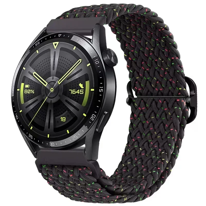 Nylon Braided Watch Strap - Durable Fabric Bracelet Wristband